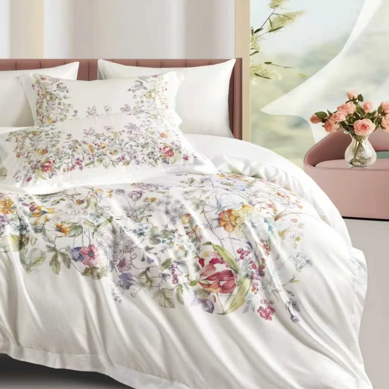 Tencel Printed 7-piece Bedding Set